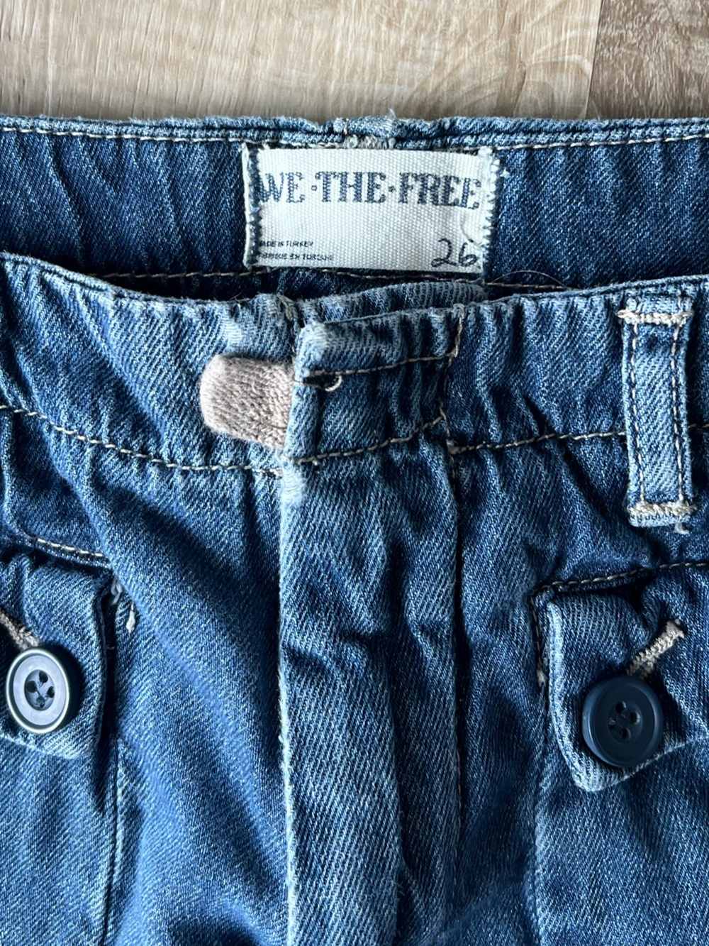 We The Free Free People Lotus Jeans Dark Blue size 26 - Picture 9 of 13